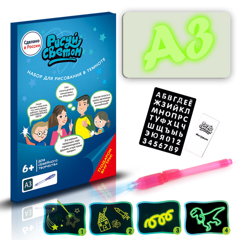 3D Magic Drawing Pad – Educational Sketchboard with 8 Light Effects