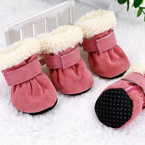 Waterproof Winter Dog Boots – Anti-Slip Snow & Rain Shoes for Small Pets
