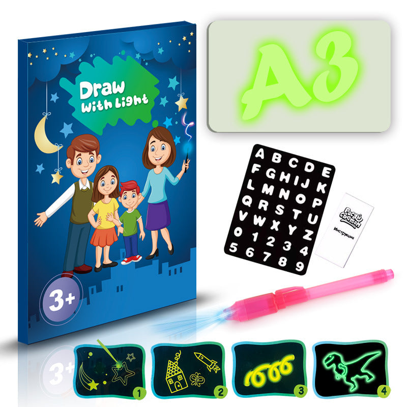 3D Magic Drawing Pad – Educational Sketchboard with 8 Light Effects