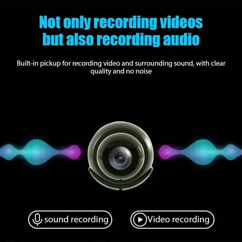 1080P HD Mini WiFi Camera - Wireless Night Vision, Motion Detection, Remote Home & Pet Monitoring