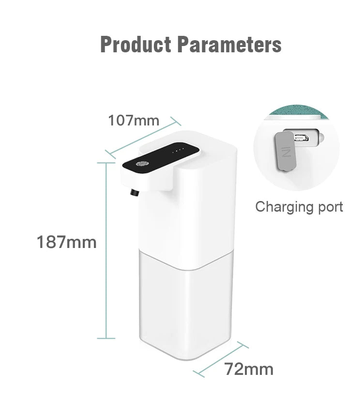 Touchless Soap Dispenser - Infrared Sensor Smart Foam Machine, USB Charging