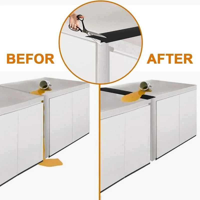 Silicone Stove Counter Gap Cover – Heat-Resistant Kitchen Slit Protector & Spill Seal Mat