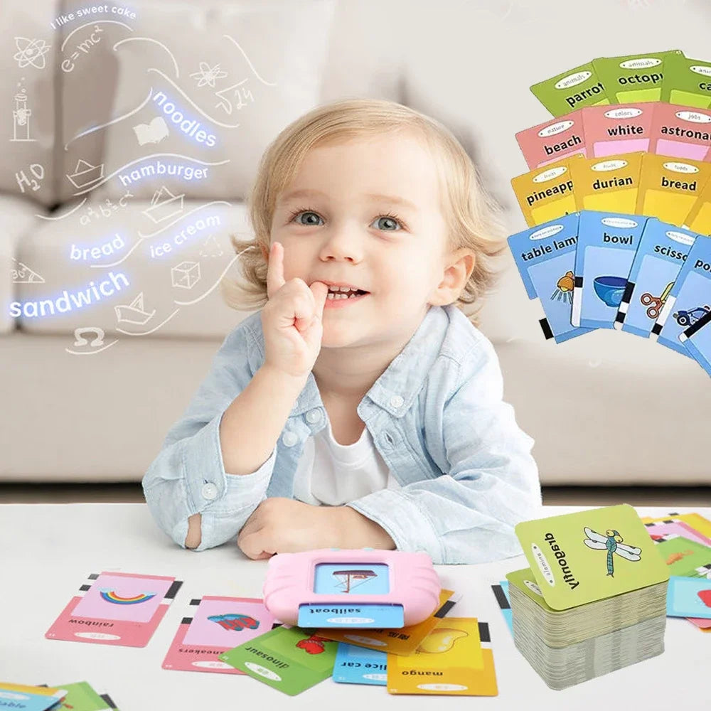 Talking Flashcards Learning Toy for Kids – Preschool Educational Audio Card Machine (Ages 3–6)