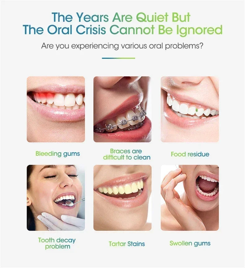 Professional Cordless Water Flosser - Portable USB-Rechargeable Oral Irrigator with Multiple Pressure Modes for Teeth & Gum Care