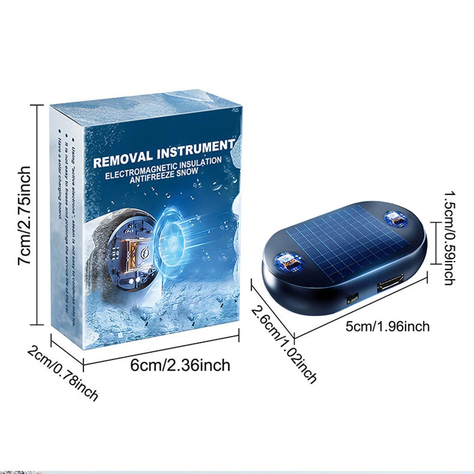 Electromagnetic Car Snow & Ice Melter – Anti-Freeze Deicer Device for All Vehicles