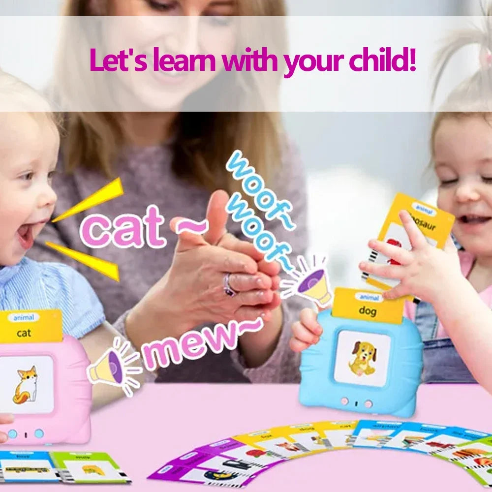 Talking Flashcards Learning Toy for Kids – Preschool Educational Audio Card Machine (Ages 3–6)