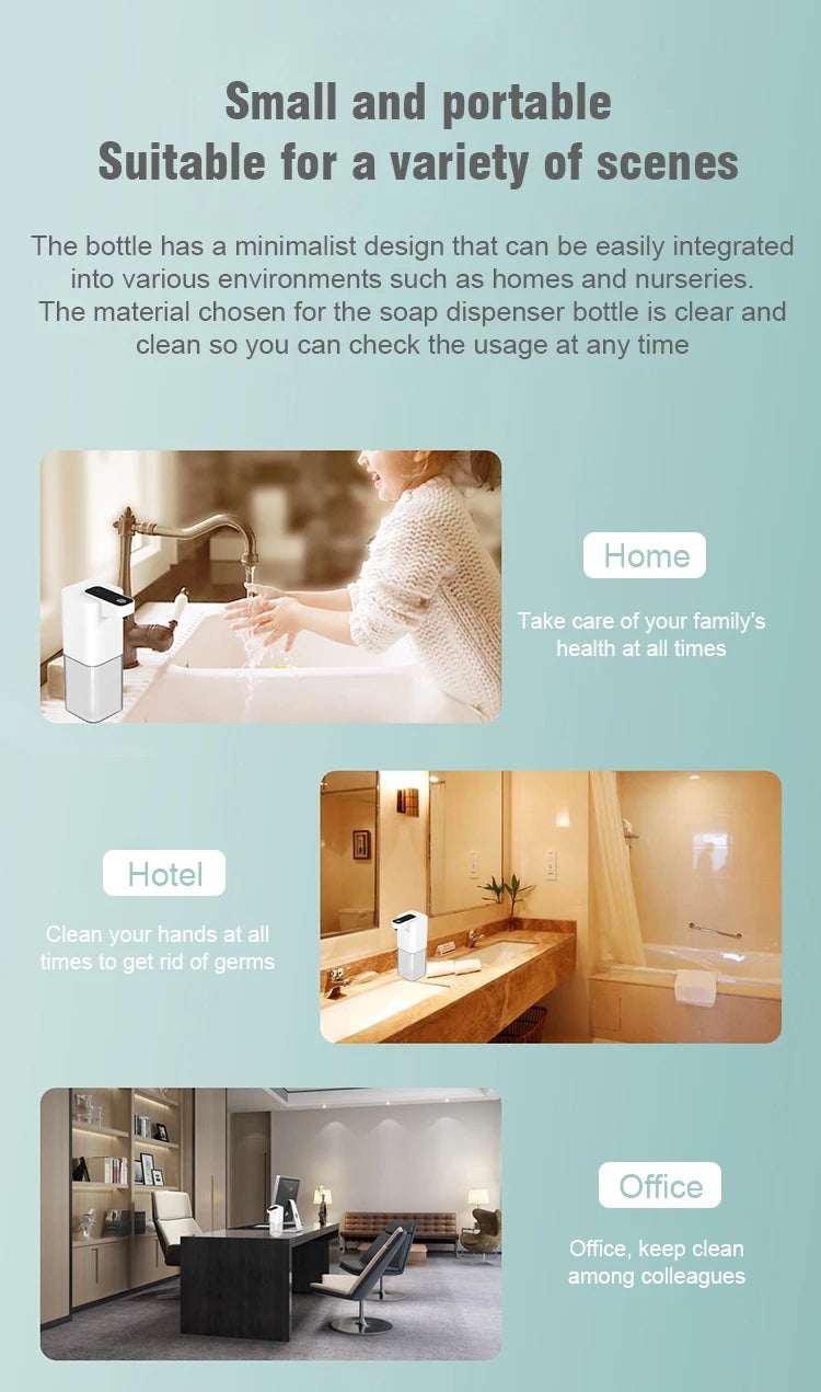 Touchless Soap Dispenser - Infrared Sensor Smart Foam Machine, USB Charging