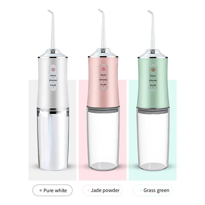 Professional Cordless Water Flosser - Portable USB-Rechargeable Oral Irrigator with Multiple Pressure Modes for Teeth & Gum Care