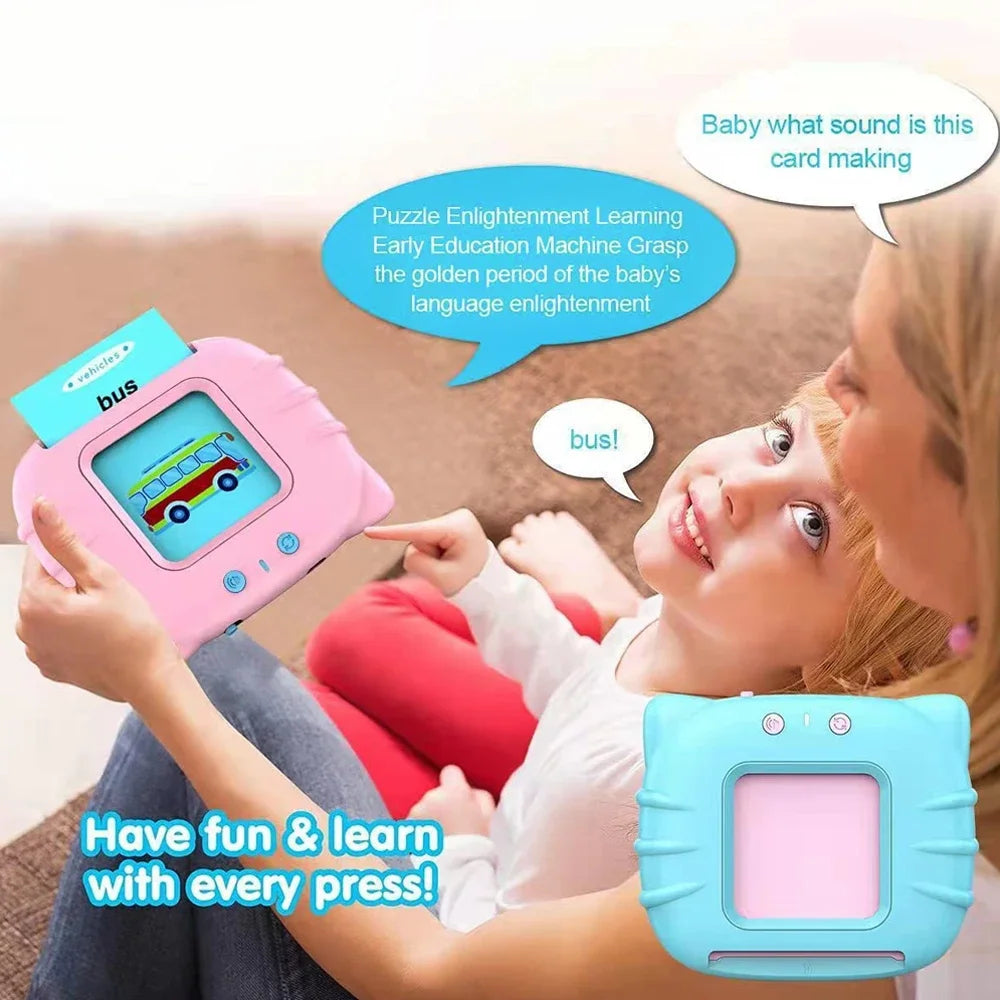 Talking Flashcards Learning Toy for Kids – Preschool Educational Audio Card Machine (Ages 3–6)
